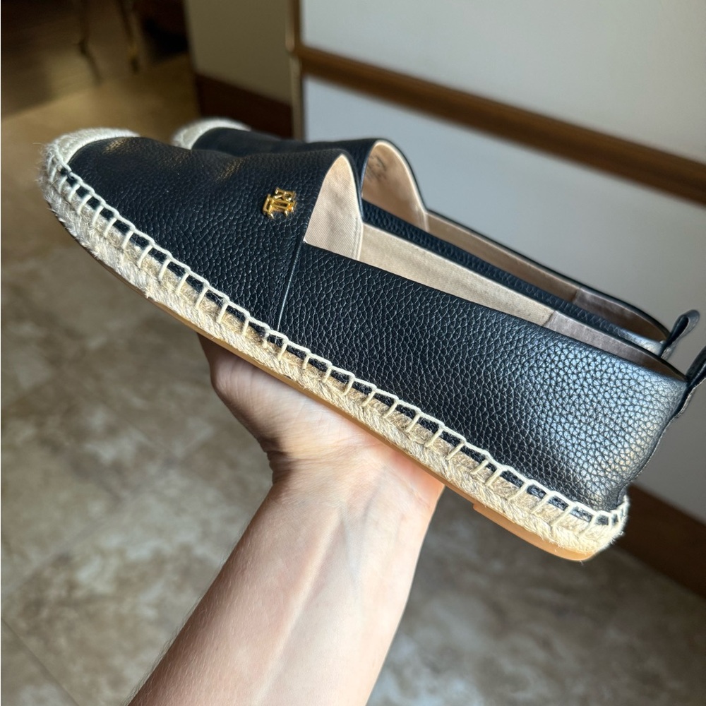 Black Ralph Lauren Espadrille Loafers